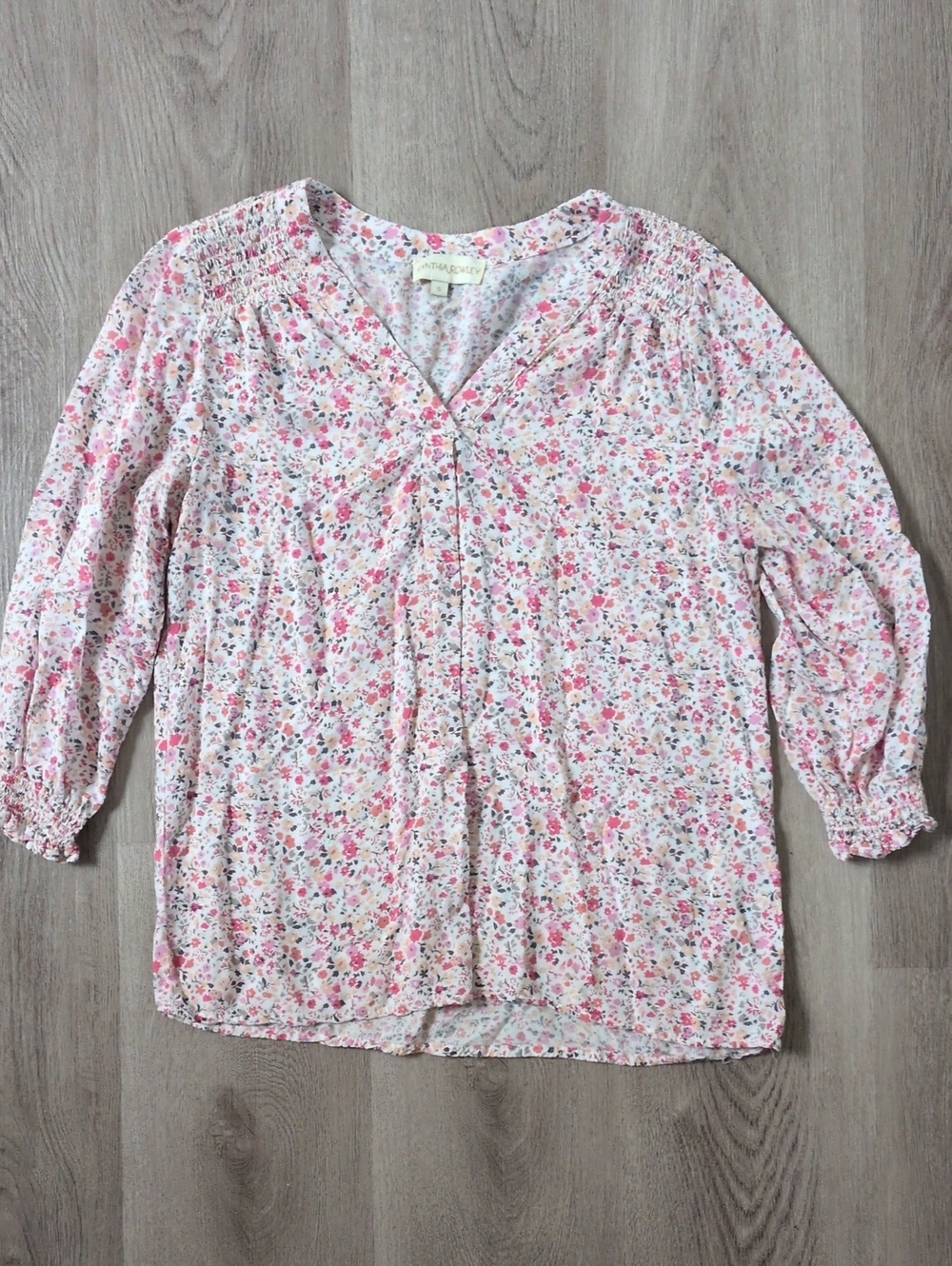 Cynthia Rowley Floral Blouse